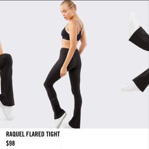 SPLITS 59 Black Raquel Flare Leggings (SHORT)